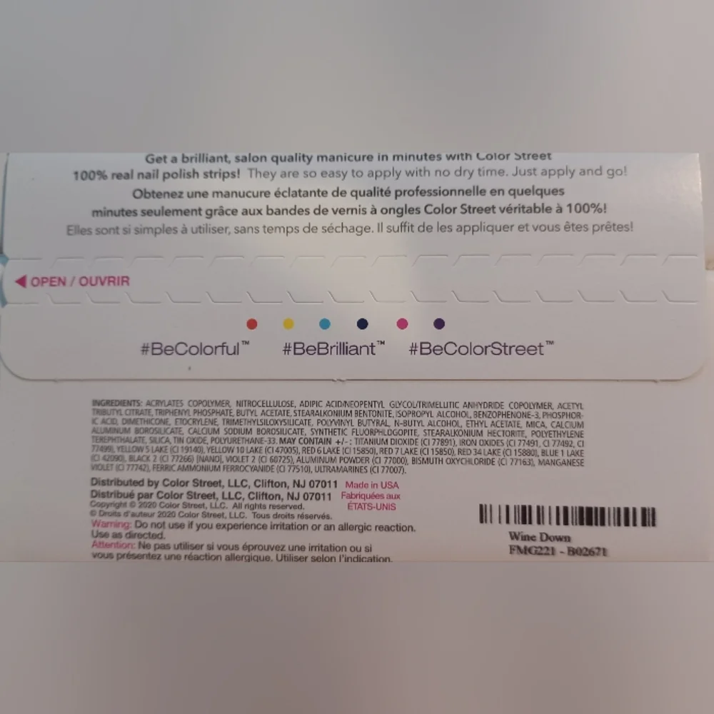 Color Street Nail Strips Wine Down